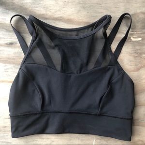 lululemon Sports Bra with Mesh Black size 6